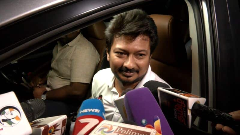 minister udhayanidhi slams central government in chennai vel