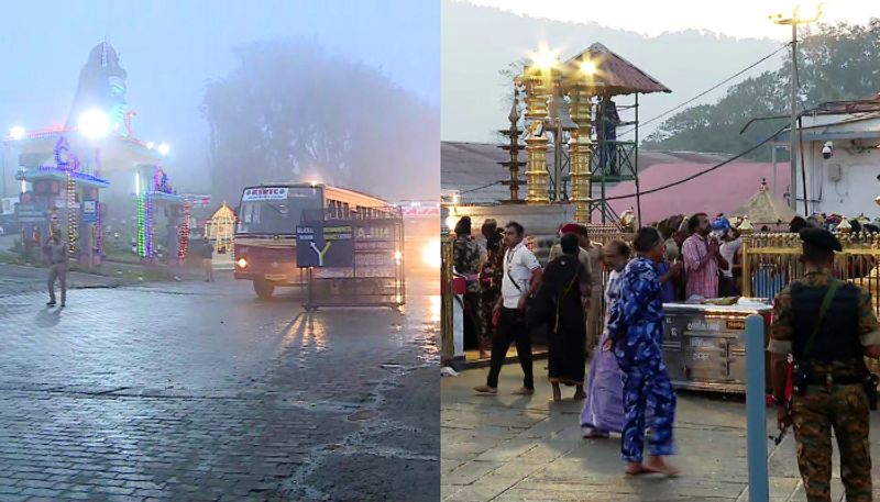  Sabarimala pilgrim rush eased slightly and situation has returned to normal in nilakkal