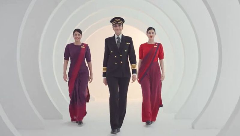 Air India's new uniforms: Designed by Manish Malhotra, draws East-meets-West appeal