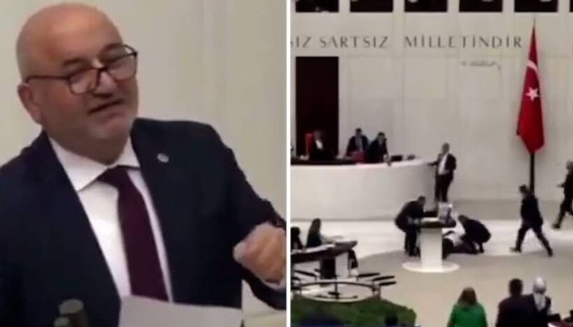 'Will suffer Allah's wrath ': Turkish MP slams Israel for bombing Gaza, then suffers heart attack (WATCH)