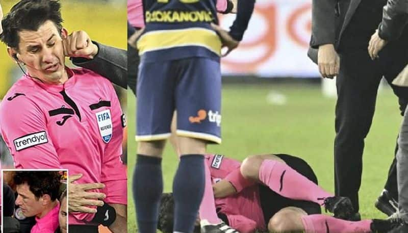 Turkish football league suspended after Ankaragucu president punches referee kvn