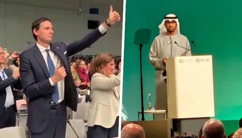 Massive standing ovation as COP28 approves historic deal on transition away from fossil fuels (WATCH) snt