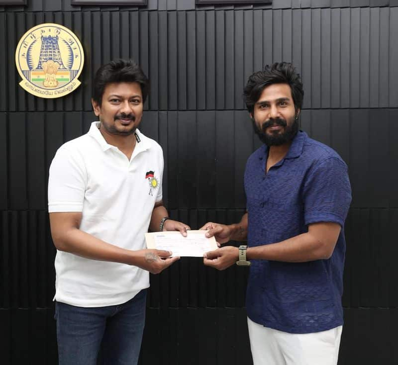 Vishnu Vishal give money to the Chief Minister Relief Fund mma