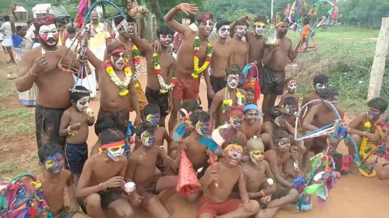 thousands of devotees participate temple festival in sivagangai district vel