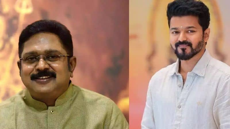 Actor Vijay wished TTV Dhinakaran on his birthday tvk