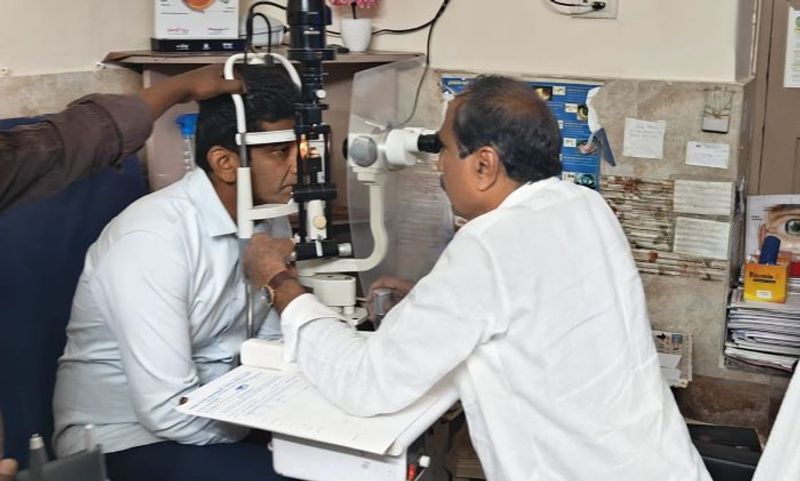 Jagityal MLA Sanjay eye test to Korutla MLA Kalvakuntla Sanjay AKP  