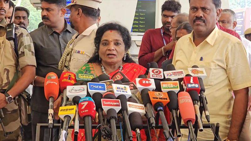 Governor Tamilisai Soundararajan explained that he did not go to Tuticorin for inspection vel