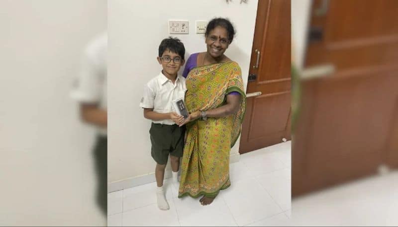 boy gifts phone to maid who has been taking care of him since he was 6 months old