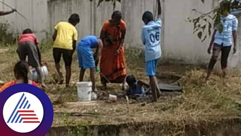 Staff cleaned toilets from children Incident at Morarjaji Residential School, Kolar rav