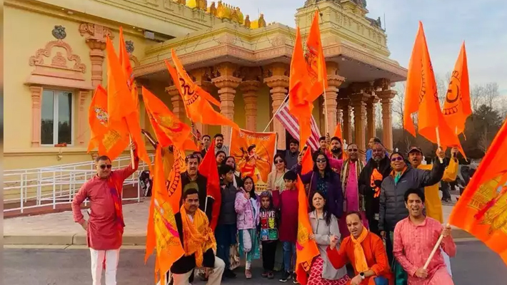 American Hindus organized car rally to celebrate Ayodhya Ram Mandir inauguration ckm