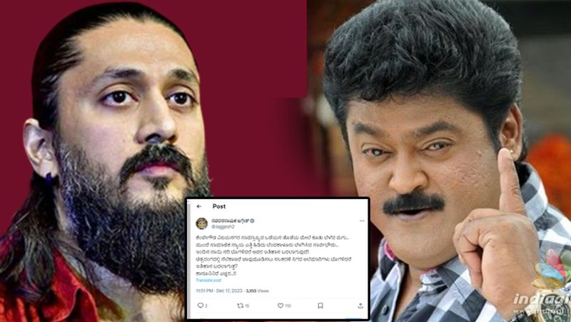 Jaggesh tweet on Chetan who posted a derogatory post against Nadaprabhu Kempegowda suc 