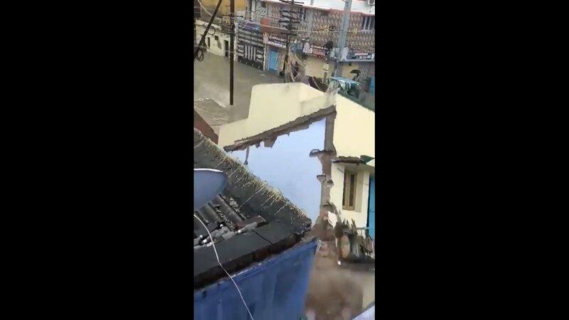 a house demolished by nellai flood in tirunelveli vel