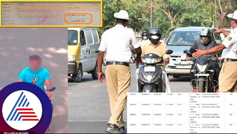 A motorist who has violated traffic rules 643 times  searching for motorists by traffic police at bengaluru rav