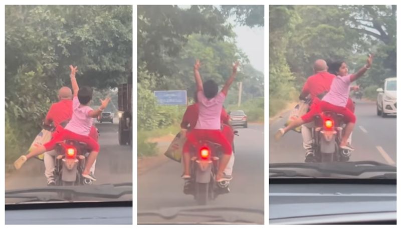 video of a girl dance on moving bike sets went viral bkg 