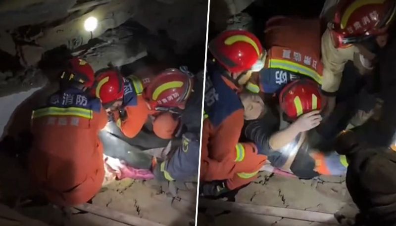 China earthquakes: Dramatic videos of people fleeing, mass destruction, rescue ops and more go viral (WATCH) AJR