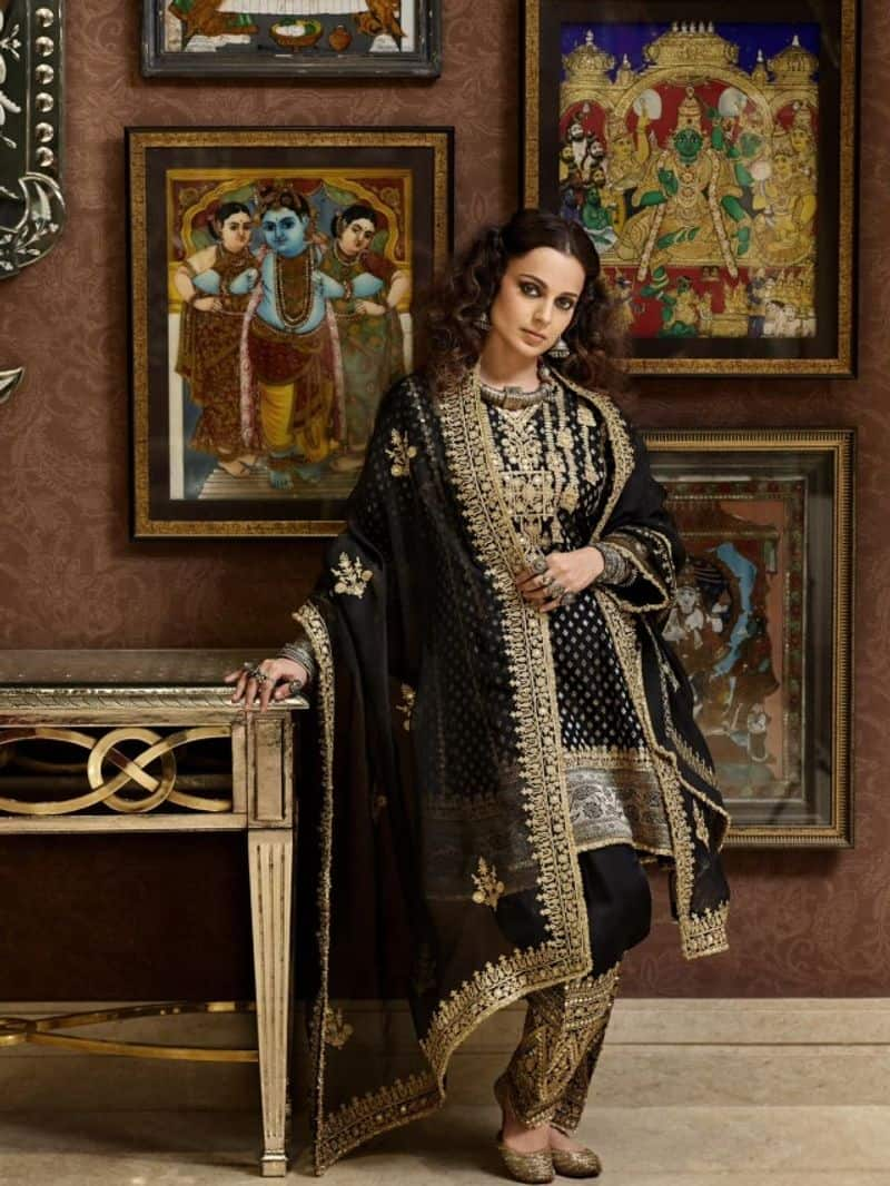 kangana ranaut full sleeves ethnic suit zkamn