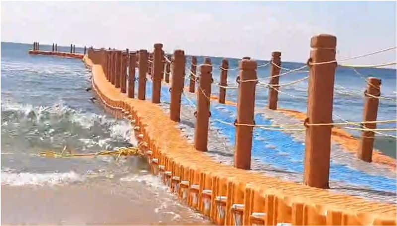 first floating bridge in trivandrum at varkala beach SSM