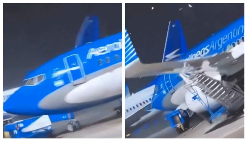 video of a Boeing plane skidded off runway at Argentina went viral bkg