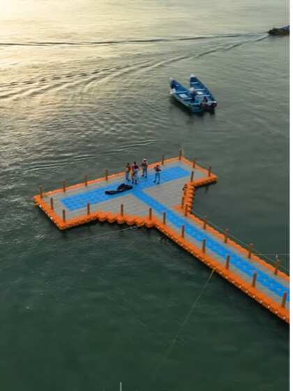 Construction of Thiruvananthapuram's first floating bridge is complete