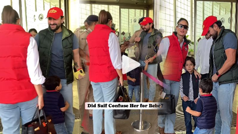 Saif Ali Khan mistaken another lady as  Kareena Kapoor and  went ahead to catch her suc