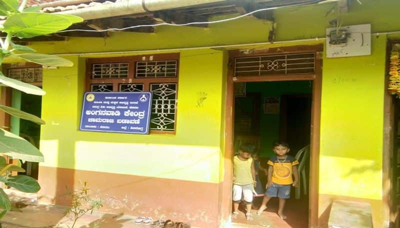 Anganwadi Centers do not have their own building in Shivamogga grg 