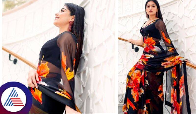 Animal Actress Rashmika Mandanna Saree look, Netizens comment Beautiful Vin