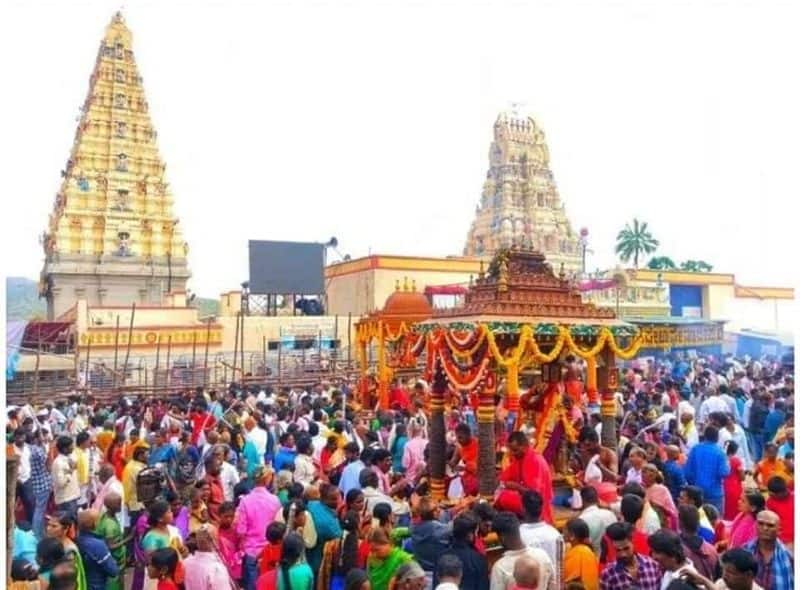 This year 50 Lakh Devotees visit Male Mahadeshwara Temple At Chamarajanagar gvd