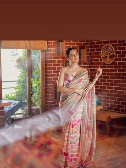 मल्टी कलर साड़ी