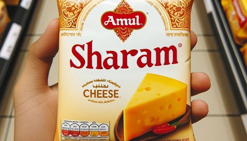 Fake developed using AI Amul reacts to Sharam naam ki cheese viral picture gcw