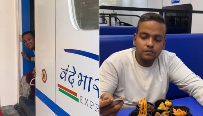 restaurant opened based on the theme of vande bharat train