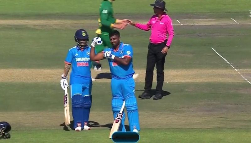 cricket IND vs SA 3rd ODI: 'Well played'- Fans erupt after Sanju Samson slams maiden ODI century against Proteas osf