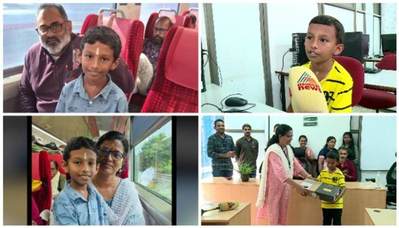 Kerala: Union Minister Rajeev Chandrashekhar gifts laptop to class 4 student