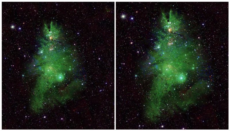 A beautiful 'Christmas tree' 2500 light years away from Earth!-sak