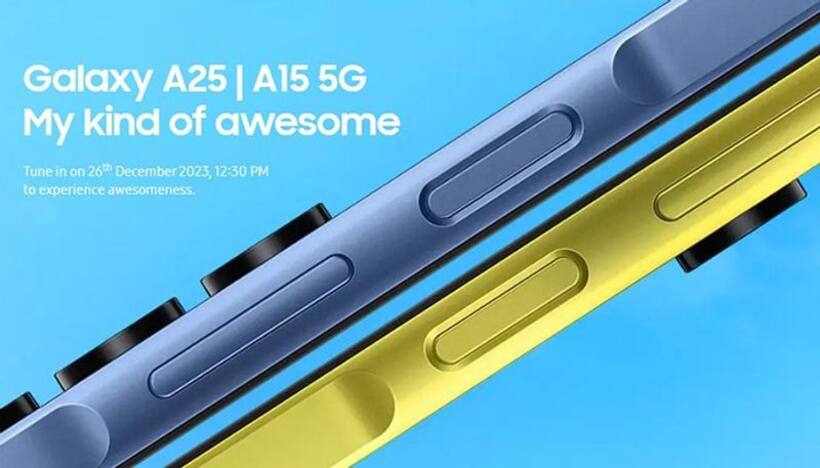 Samsung Galaxy A15 5G, Galaxy A25 5G to launch in India on December 26; Here's what you can expect