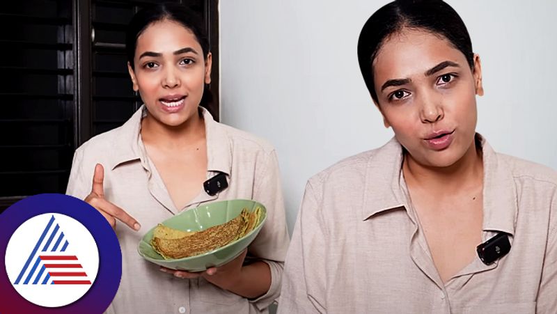 Star Suvarna Jackpot Anupama Gowda prepares Pesarattu Moong dal Dosa recipe vcs