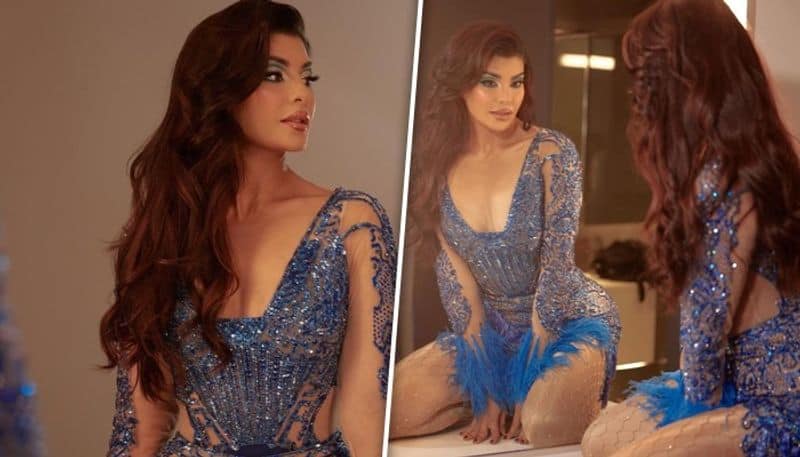 Jacqueline Fernandez raises eyebrows as she shares pictures in blue sequin bodysuit RKK