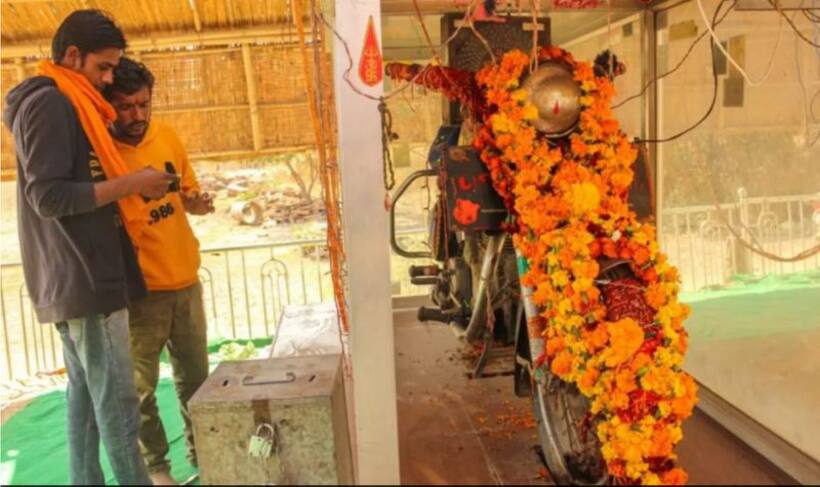 Riding with faith: Intriguing tale of Rajasthan's 'Bullet Baba' temple where a Royal Enfield is revered deity
