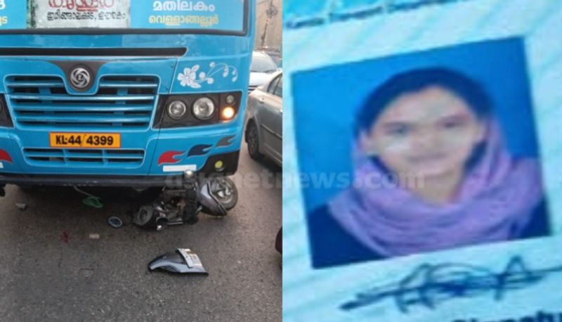 thrissur bus accident young women died joy