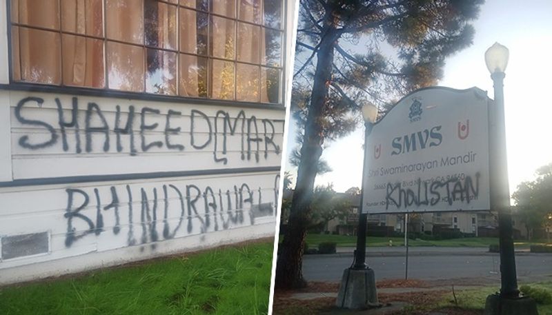 Hindu temple vandalized in California, sparks outrage: Pro-Khalistani graffiti defaces Swaminarayan Mandir AJR