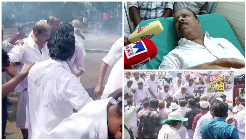 kpcc dgp office march clashes k sudhakaran complained to lok sabha speaker against police nbu