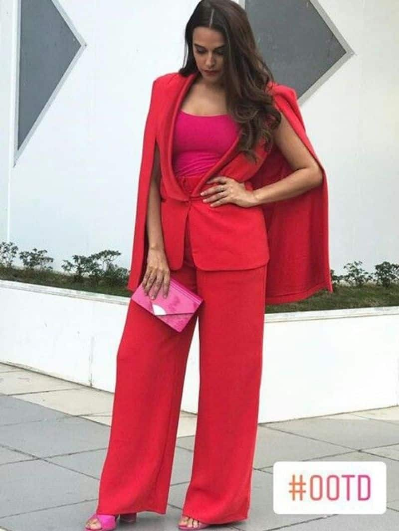 neha dhupia red outfit zkamn