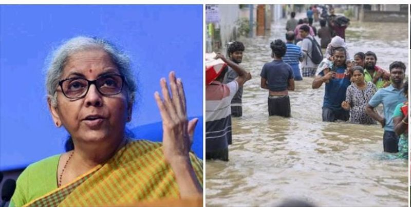 Union Minister Nirmala Sitharaman inspected the flood situation in South District in person KAK