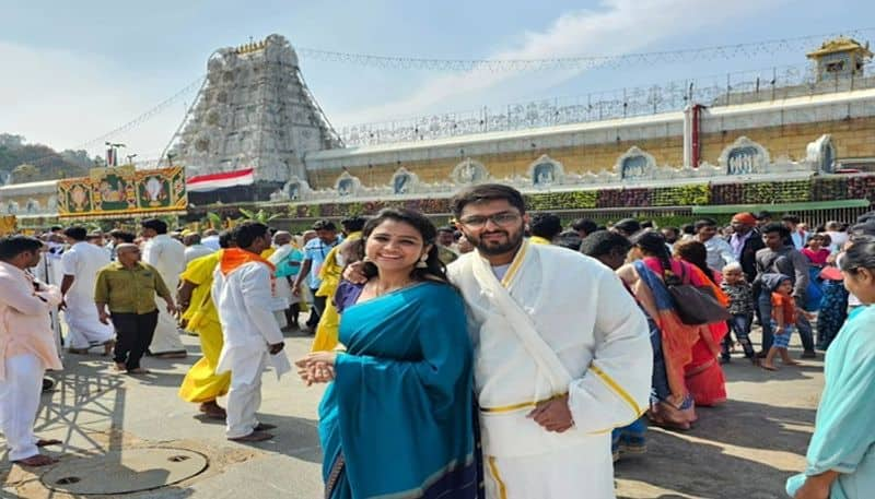 Actress Rashmi Prabhakar in Tirupathi pav