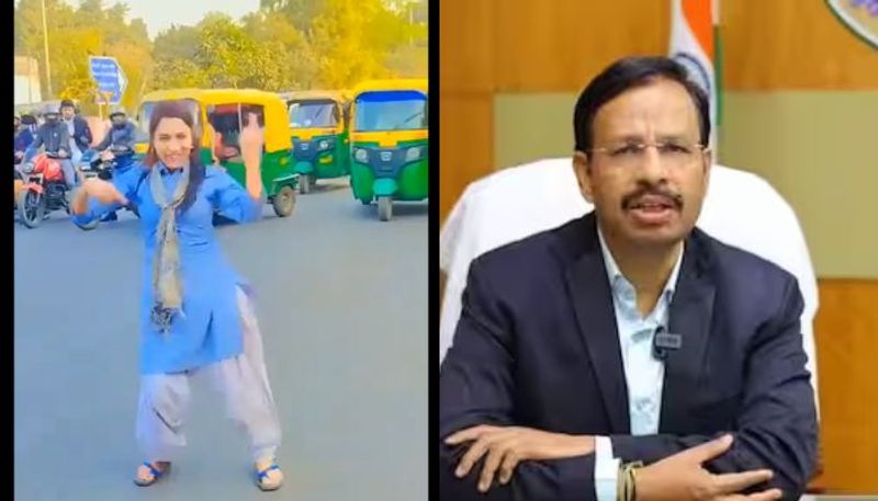 Telangana RTC MD Sajjanar shared young lady dance on road for reels krj