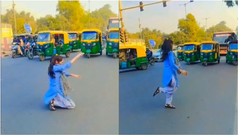 Girl Dances In The Middle Of Road During Heavy Traffic Netizens Angry SSM