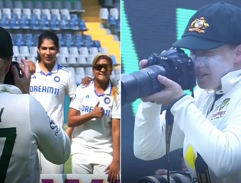 Australian captain Healy turns photographer for victorious Indian women's team; leaves internet in awe snt