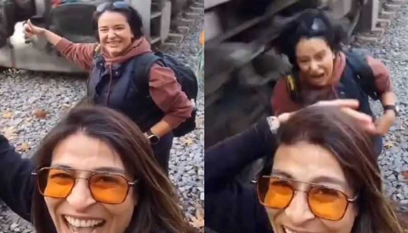 selfie train hit womans hand viral video rlp