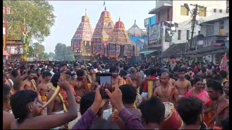 chidambaram natarajar temple arudra darisanam car festival held well in cuddalore district vel