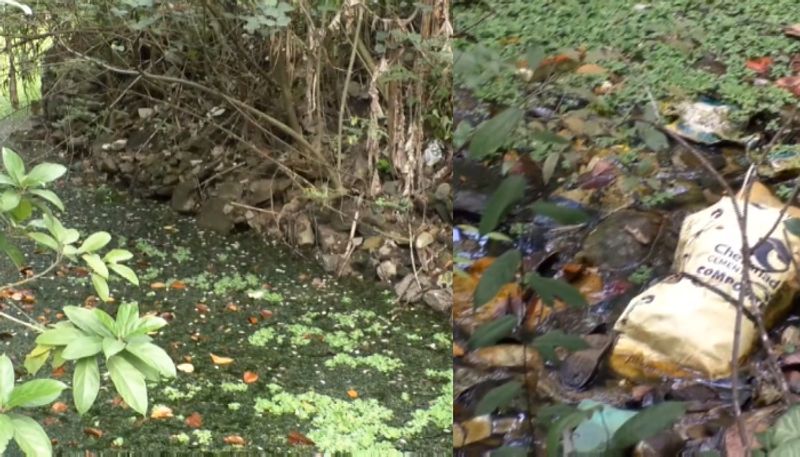 Waste dumping in open water resource in chengannur etj