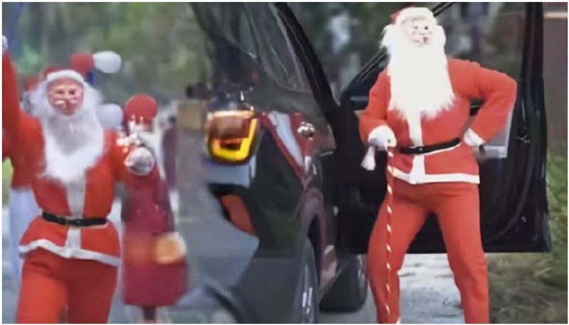 Malavika Krishnadas performed a cool dance as Santa Claus vvk